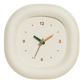 Cute Mini Analog Clock 6.9 Inch Silent Non-ticking Desk Wall Clock Pastel Bedroom Living Room