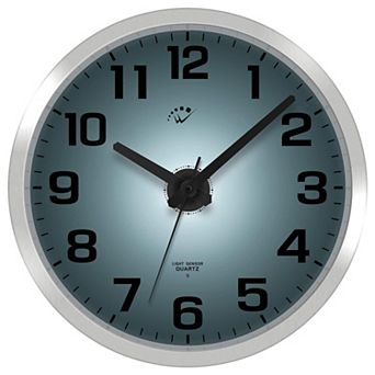 Night Light Wall Clock 12 Inch Silent Non-Ticking Battery Operated Large Numbers Easy Read Bedroom
