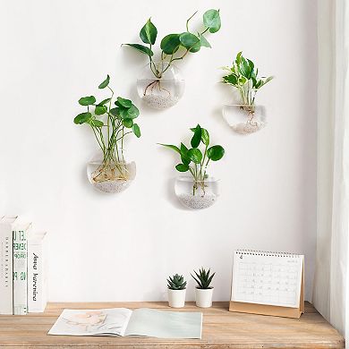 Wall Hanging Glass Terrariums Oblate Planter Hydroponics Plants Home Decor