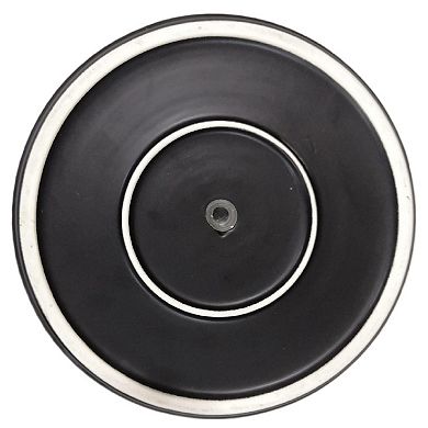 Fluted Ceramic Round Planter 10 Inch with Drainage Hole Indoor Outdoor for Succulents Herbs