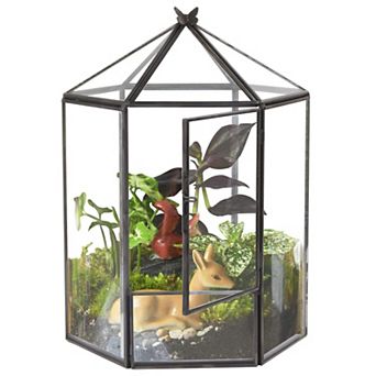 Glass House Terrarium Geometric Succulent Air Plant Planter Home Garden Office Decoration No Plants