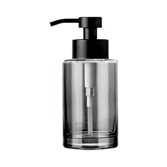 Foaming Soap Dispenser 12oz Thick Glass Stainless Steel Pump Bathroom Kitchen