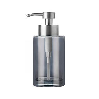 Foaming Soap Dispenser 12oz Thick Glass Stainless Steel Pump Bathroom Kitchen