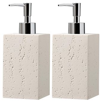 Soap Dispenser 420ml 14oz 2 pc Luxurious Hand Dish Lotion Bottle Rustproof Pump Bathroom Kitchen