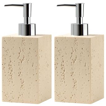 Soap Dispenser 420ml 14oz 2 pc Luxurious Hand Dish Lotion Bottle Rustproof Pump Bathroom Kitchen