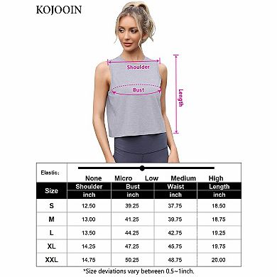 Women's Cropped Sleeveless Athletic Tank Top