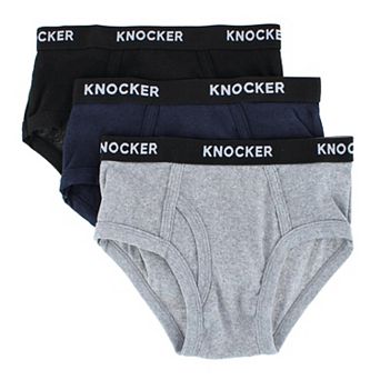Knocker Boy's Cotton Band Briefs (3 Pack)