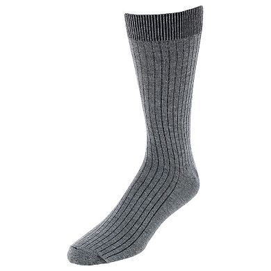 Knocker Men's Handsome Ribbed Comfort Dress Socks (6 Pairs)
