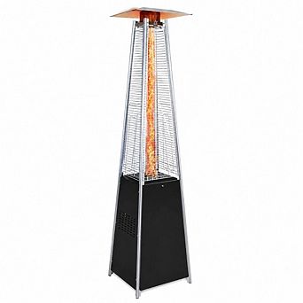 WOW PIONEER 48,000 BTU Pyramid Style Outdoor Propane Patio Heater with Wheels