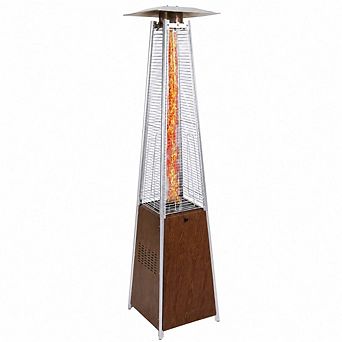 WOW PIONEER 48,000 BTU Pyramid Style Outdoor Propane Patio Heater with Wheels