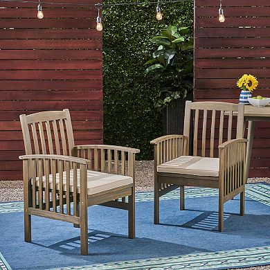 Casa Acacia Dining Chair, 2pcs With 2 Cushions