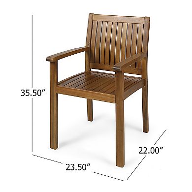 Wilson Outdoor Dining Chair, 2 Pieces Patio Armchairs