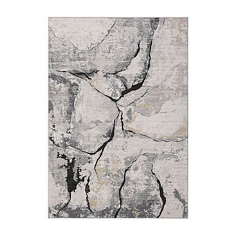 Modern Area Rugs Washable Abstract Carpet, Non-Slip Carpet for Bedroom, Living Room, Office