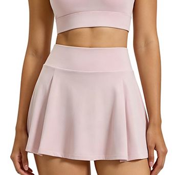 Womens Tennis Skirt High Waisted Athletic Skorts with Built in Shorts