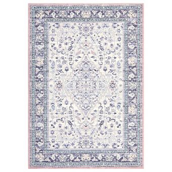 Fashionwu Vintage Indoor Area Rug Washable Low Pile Non Slip Soft Carpet For Bedroom Farmhouses