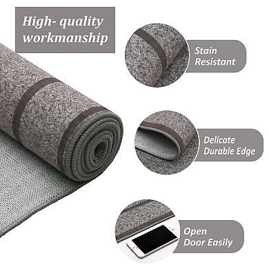 Ultra Thin Area Rug Non Slip, Weather Mark Resistant,Absorbent Floor Mat for Dining Room Bedroom