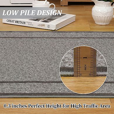 Ultra Thin Area Rug Non Slip, Weather Mark Resistant,Absorbent Floor Mat for Dining Room Bedroom