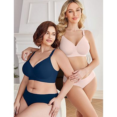 Avidlove Womens Seamless Wireless Full Coverage Comfort Everyday Bra