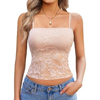 Avidlove Lace Camisole for Women Tank Top Going Out Y2K Fashion Top Lace Crop Tops Summer