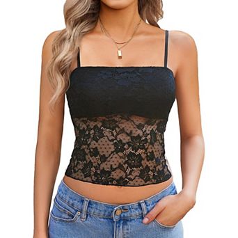 Avidlove Lace Camisole for Women Tank Top Going Out Y2K Fashion Top Lace Crop Tops Summer