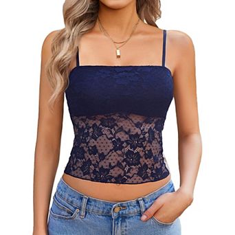 Avidlove Lace Camisole for Women Tank Top Going Out Y2K Fashion Top Lace Crop Tops Summer