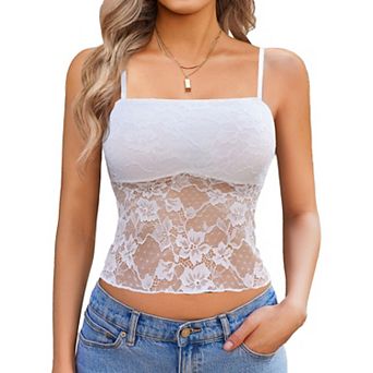 Avidlove Lace Camisole for Women Tank Top Going Out Y2K Fashion Top Lace Crop Tops Summer