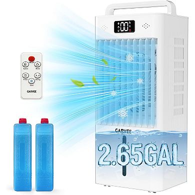 Portable Evaporative Air Cooler, 2.6Gal Touch Screen Cooler Fan with Remote Control