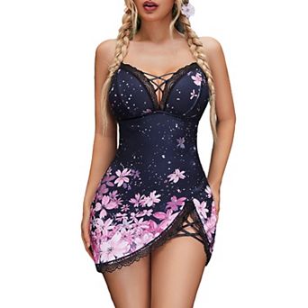 Avidlove Women Lingerie Nightwear Spaghetti Strap Silp Nightgown Babydoll Chemise Nightie