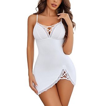 Avidlove Women Lingerie Nightwear Spaghetti Strap Silp Nightgown Babydoll Chemise Nightie