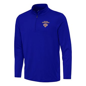 Men's Antigua New York Knicks 2026 NBA Champions Reprocess Quarter-Zip Pullover