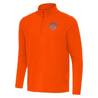 Men's Antigua New York Knicks 2026 NBA Champions Intent Quarter-Zip Pullover