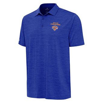 Men's Antigua New York Knicks 2026 NBA Champions Layout Polo