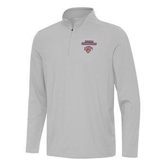 Men's Antigua New York Knicks 2026 NBA Champions Twine Quarter-Zip Pullover