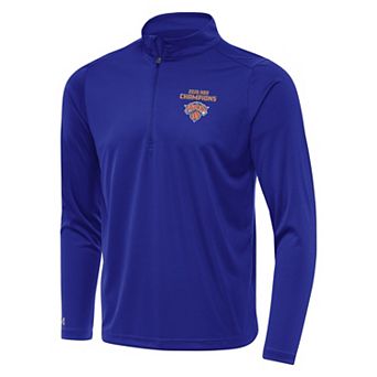 Men's Antigua New York Knicks 2026 NBA Champions Tribute Quarter-Zip Pullover