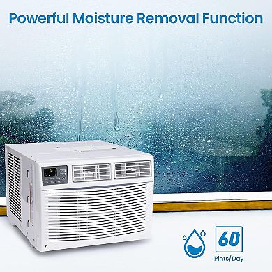 10000 BTU Smart Window Air Conditioner, Window AC Unit with Remote/App Control