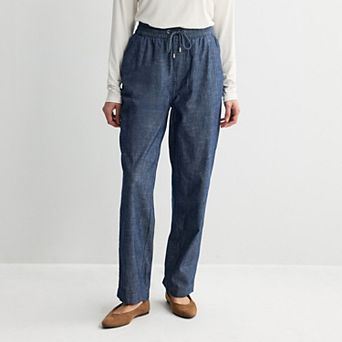 Women's Croft & Barrow® Utility Twill Pull-On Pants