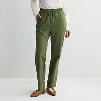 Women's Croft & Barrow® Utility Twill Pull-On Pants