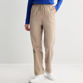 Women's Croft & Barrow® Utility Twill Pull-On Pants