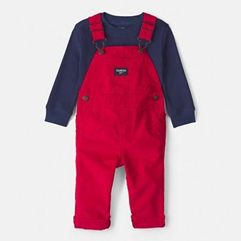 Boys OshKosh B'gosh® 2 pc Thermal Top & Corduroy Overall Set