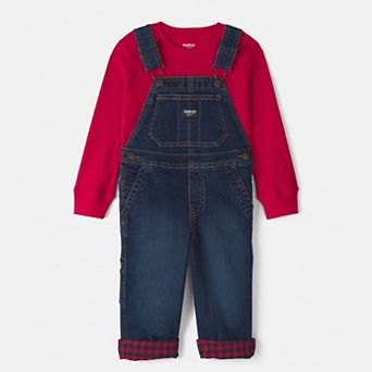 Toddler Boys OshKosh B'gosh® 2 pc Thermal Top & Overall Set