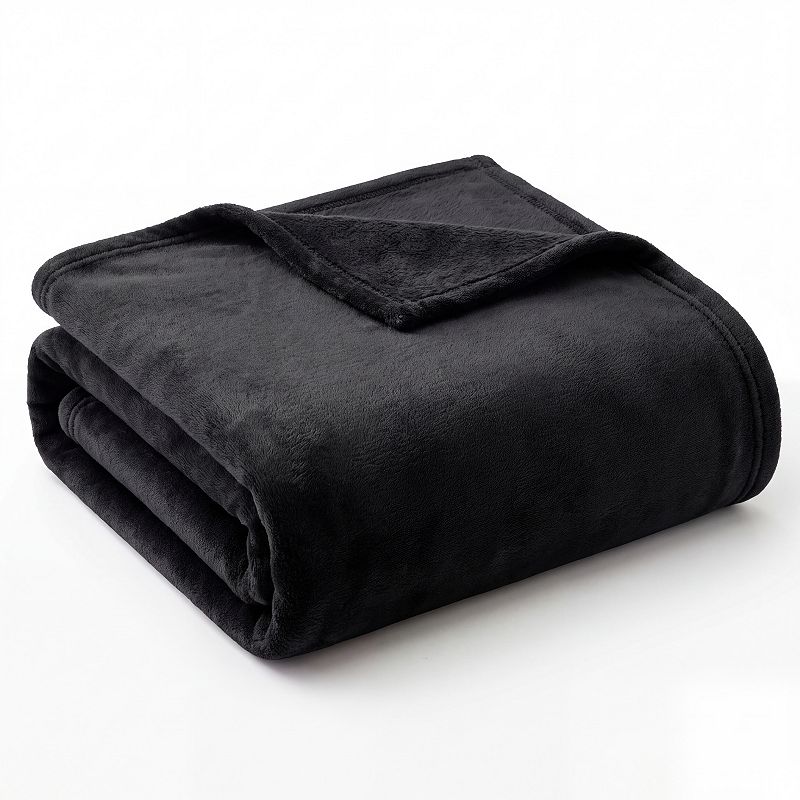 Bedsure Soft Lightweight Plush Cozy Blanket, Black