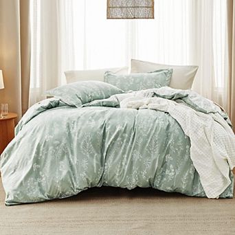 Bedsure Reversible Floral Comforter Set