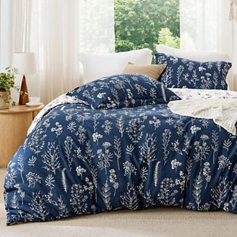 Bedsure Reversible Floral Comforter Set