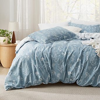 Bedsure Reversible Floral Patterned Duvet Cover Set with Pillowcases