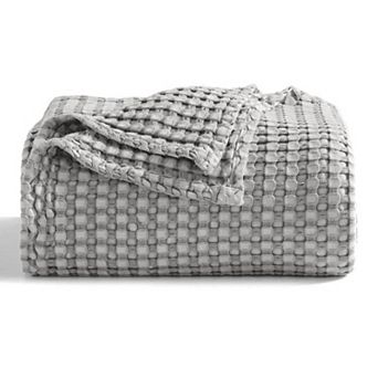 Bedsure Cotton & Rayon from Bamboo Waffle Throw Blanket GentleSoft™️