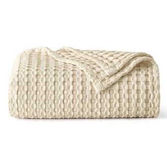 Bedsure Cotton & Rayon from Bamboo Waffle Throw Blanket GentleSoft™️