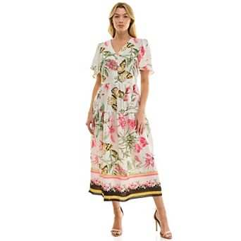 Women's Figueroa & Flower Peasant Dress