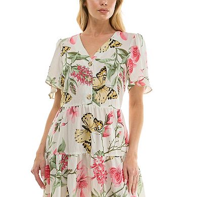 Women's Figueroa & Flower Peasant Dress