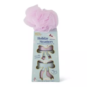 Arete & Athene Shower Steamers and Pouf Set, Blue