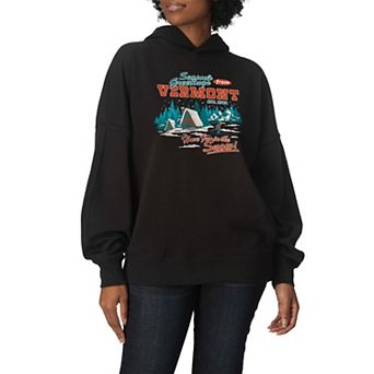 Women's “Season's Greetings from Vermont” Oversized Fleece Hoodie Sweatshirt